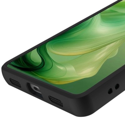 OnePlus 13 "Imak" kõva silikoonist TPU läbipaistev (servad must) ümbris | Priedai.lt