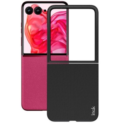 Motorola Razr 50 Ultra 5G (Razr+ 2024) "IMAK" Carbon Fiber must plastikust ümbris | Priedai.lt