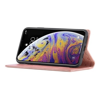 Apple iPhone X (iPhone Xs) LC IMEEKE nahk roosa kaaned - rahakott | Priedai.lt