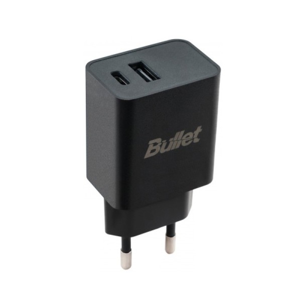 "Bullet" Fast Charging Duo seinalaadija (20 W) – must