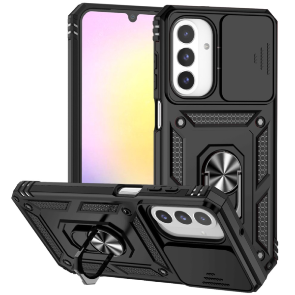 "Mozhi" Kickstand Tugevdatud turvalisus ümbris - must (Galaxy A26)