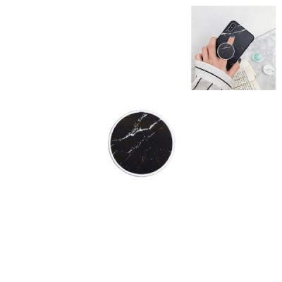 "Airai" PopSocket marmorist telefonihoidja (tagaküljel) - must | Priedai.lt