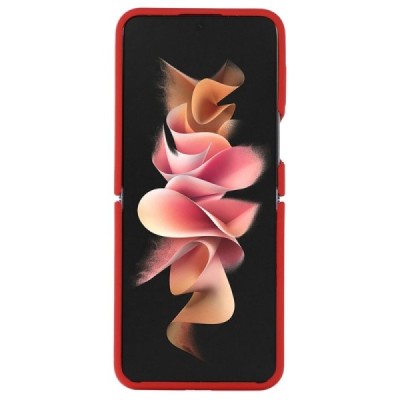 Samsung Galaxy Z Flip4 "Dechen" Ring Kickstand kõva silikoon (TPU) ümbris - punane | Priedai.lt