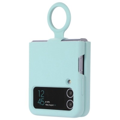 Samsung Galaxy Z Flip4 "Dechen" Ring Kickstand kõva silikoon (TPU) ümbris - piparmünt | Priedai.lt