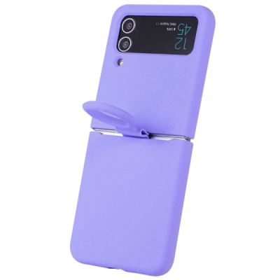 Samsung Galaxy Z Flip4 "Dechen" Ring Kickstand kõva silikoon (TPU) ümbris - lilla | Priedai.lt