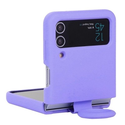 Samsung Galaxy Z Flip4 "Dechen" Ring Kickstand kõva silikoon (TPU) ümbris - lilla | Priedai.lt