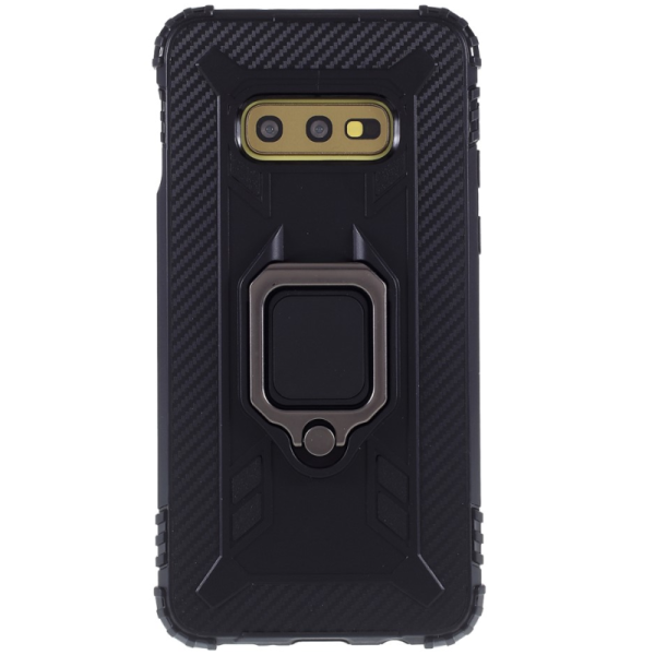 "Mozhi" Kickstand Tugevdatud turvalisus ümbris - must (Galaxy S10e)
