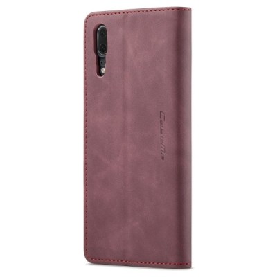 Huawei P20 CaseMe Retro tahke nahk kaaned - burgundia | Priedai.lt