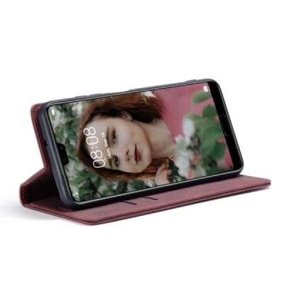 Huawei P20 CaseMe Retro tahke nahk kaaned - burgundia | Priedai.lt
