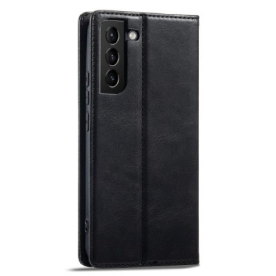 Lc.Imeeke Samsung Galaxy S21 (G991B) must nahast klappümbris | Priedai.lt