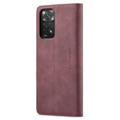 Xiaomi Redmi Note 11 4G (Redmi Note 11s 4G) CaseMe Retro tahke nahk kaaned - burgundia | Priedai.lt