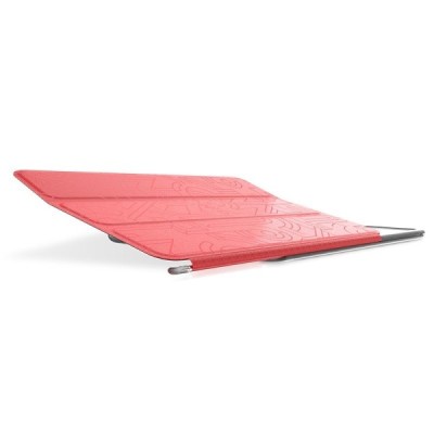Prabangus „HOCO“ Cube serijos kieto silikono (TPU) atverčiamas raudonas Apple iPad Air 2 dėklas / Priedai.lt