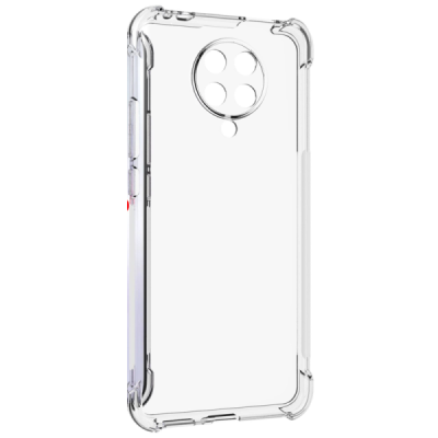 Xiaomi Poco F2 Pro tugevdatud kaitse kõvast silikoonist (TPU) ümbris - läbipaistev | Priedai.lt