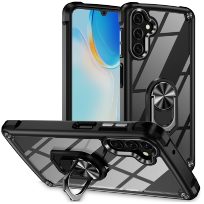 Samsung Galaxy A16 „Fashion“ Kickstand kõva silikoonist TPU läbipaistev ümbris - taga | Priedai.lt