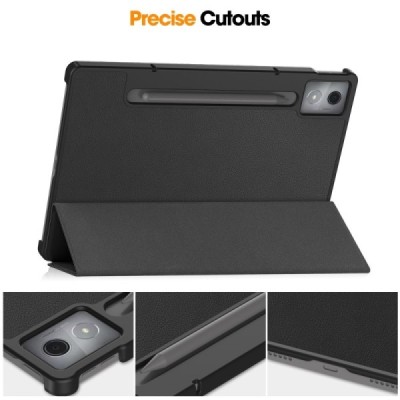Lenovo Idea Tab Pro 12.7" pöörake nahk must kaaned | Priedai.lt