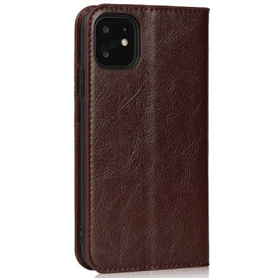 Solidus Apple iPhone 11 pruun ādas atlokamais futrālis | Priedai.lt