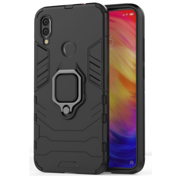 "Mozhi" Kickstand Tugevdatud turvalisus ümbris - must (Redmi Note 7)