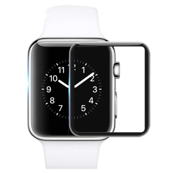 „Premium“ Tempered Glass kaitsev ekraaniklaas 0.3 mm - must (Apple Watch Series 6 / 5 / 4 / SE (2023) / SE (2022) / SE 44mm)