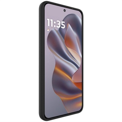 „Imak“ Kõva silikoon (TPU) kaaned - must (Motorola Edge 60 Neo / Edge 50 Neo / Moto S50 / ThinkPhone 25)