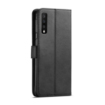 Samsung Galaxy A7 (2018) LC IMEEKE nahk must kaaned - rahakott | Priedai.lt