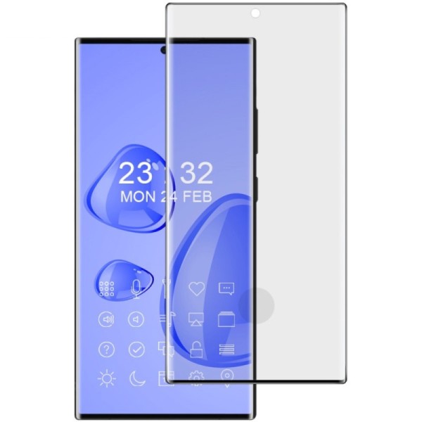 "IMAK" Tempered Glass täielik katvus kaitsev ekraaniklaas - must (Galaxy S23 Ultra)