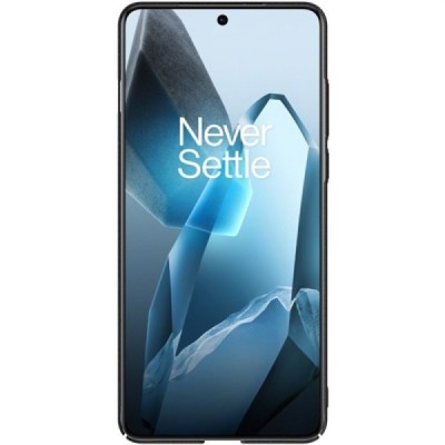 OnePlus 13 "Imak" tugevdatud kaitse kõva silikoon matt TPU must ümbris - tagakülg | Priedai.lt