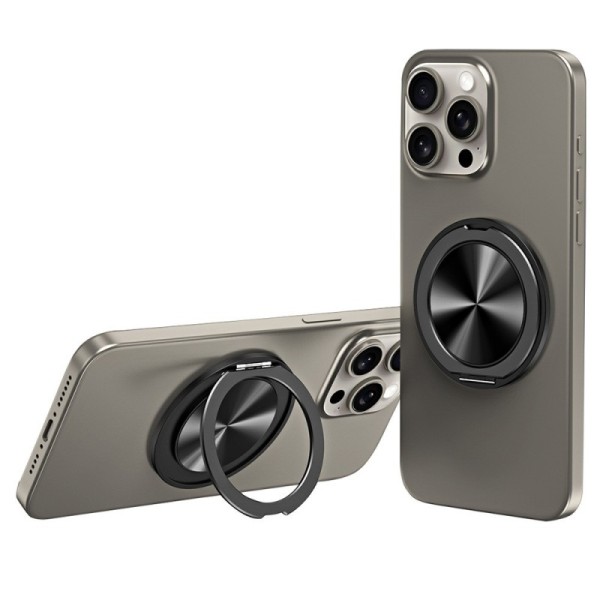 "Airai" Aluminum Kickstand telefonihoidja - must
