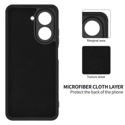 Xiaomi Poco C71 4G "Shell" kõva silikoon (TPU) tagakaane must - ümbris | Priedai.lt