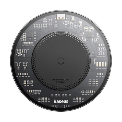 "Baseus" Simple 2 Wireless Charger juhtmevaba laadija - must (15W) | Priedai.lt