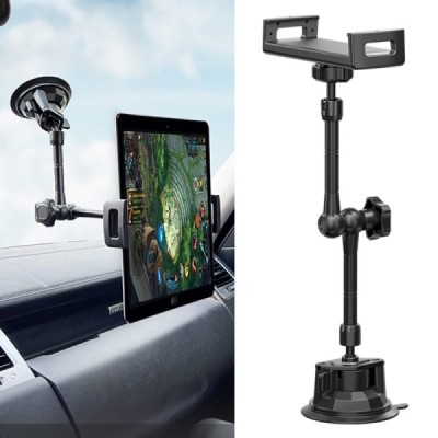 "LanParte" P1 auto esiklaasile kinnitatav tahvelarvuti hoidik - must | Priedai.lt