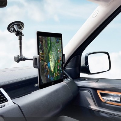 "LanParte" P1 auto esiklaasile kinnitatav tahvelarvuti hoidik - must | Priedai.lt
