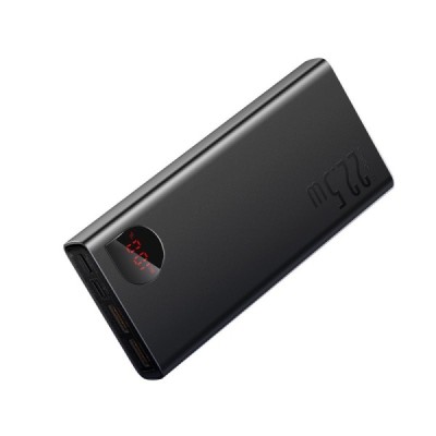 "Baseus" Adaman Metal Fast Charge Power Bank väline aku - must (20000 mAh, 22,5 W) | Priedai.LT