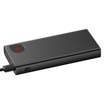 "Baseus" Adaman Metal Fast Charge Power Bank väline aku - must (20000 mAh, 22,5 W) | Priedai.LT