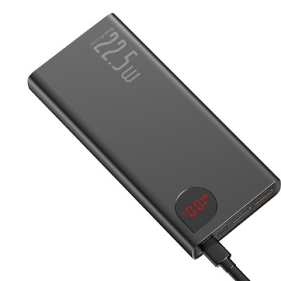 "Baseus" Adaman Metal Fast Charge Power Bank väline aku - must (20000 mAh, 22,5 W) | Priedai.LT