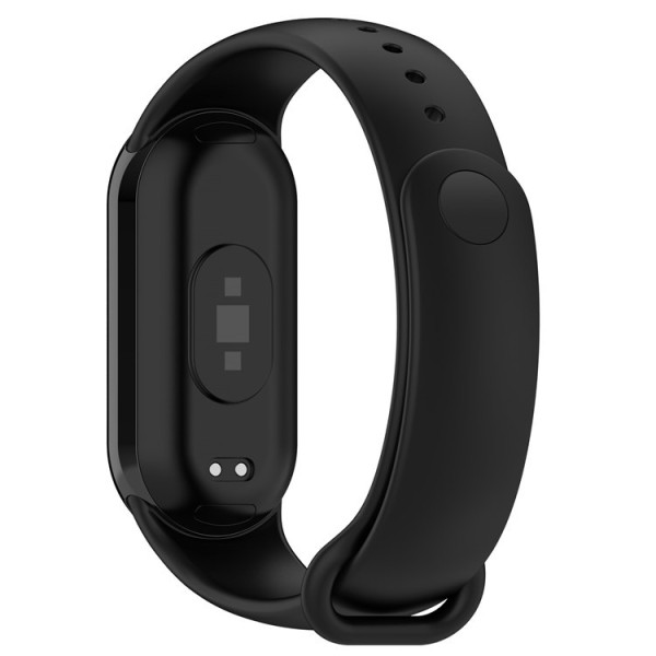 "Kumikoo" Nutikella kõva silikoonist (TPU) käevõru - must (Xiaomi Smart Band 9 NFC / 9 / 8 NFC / 8)