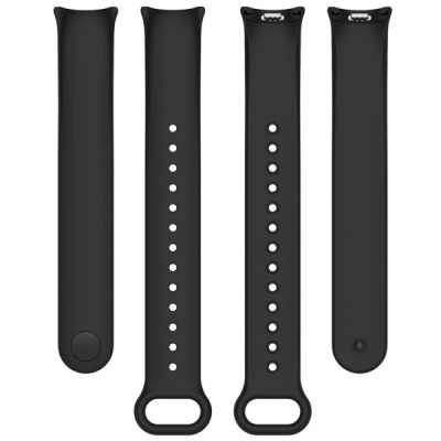 "Kumikoo" Nutikella kõva silikoonist (TPU) käevõru (rihm) - must (Xiaomi Smart Band 9 NFC / 9 / 8 NFC / 8) | Priedai.lt