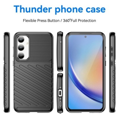 Samsung Galaxy A35 "Mofan" Thunder kõva silikoon (TPU) tagakaane must - ümbris | Priedai.lt