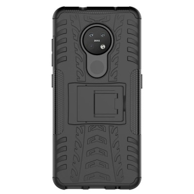 Täiustatud kaitsed "Kickstand" Xiaomi 14 Ultra must kõva silikoon (TPU) ja plastikust ümbris | Priedai.lt