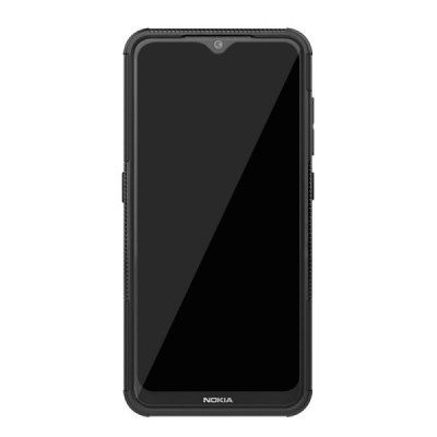 Täiustatud kaitsed "Kickstand" Xiaomi 14 Ultra must kõva silikoon (TPU) ja plastikust ümbris | Priedai.lt