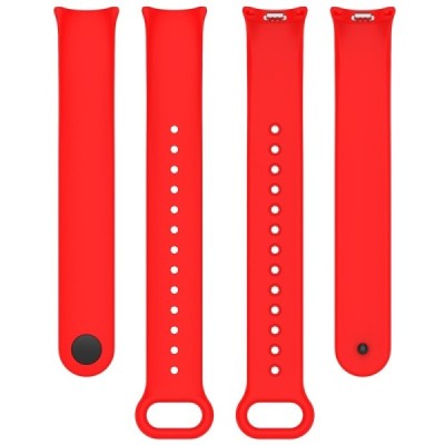"Kumikoo" Nutikella kõva silikoonist (TPU) käevõru (rihm) - Punane (Xiaomi Smart Band 9 NFC / 9 / 8 NFC / 8) | Priedai.lt