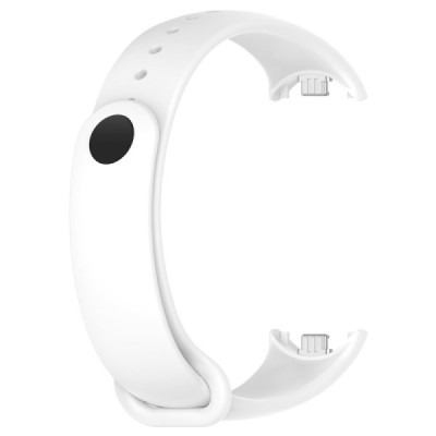 "Kumikoo" Nutikella kõva silikoonist (TPU) käevõru (rihm) - valge (Xiaomi Smart Band 9 NFC / 9 / 8 NFC / 8) | Priedai.lt