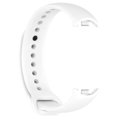 "Kumikoo" Nutikella kõva silikoonist (TPU) käevõru (rihm) - valge (Xiaomi Smart Band 9 NFC / 9 / 8 NFC / 8) | Priedai.lt