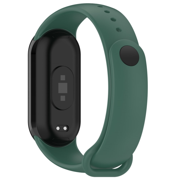 "Kumikoo" Nutikella kõva silikoonist (TPU) käevõru - roheline (Xiaomi Smart Band 9 NFC / 9 / 8 NFC / 8)