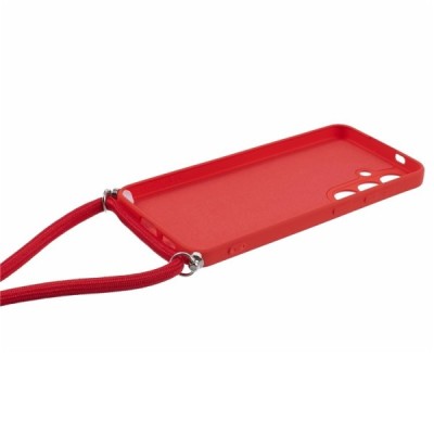 Samsung Galaxy S24 "Mofan" Strap kõva silikoonist (TPU) ümbris - Punane | Priedai.lt