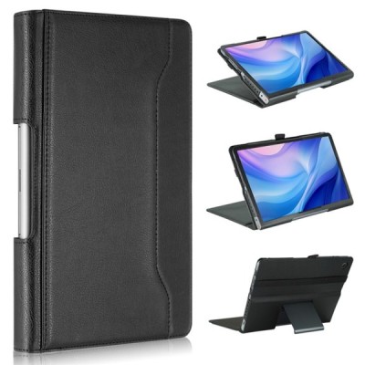 Luksuslik Boyu nahast klapiga must ümbris Lenovo Tab Plus 11.5" (TB351FU) | Priedai.lt