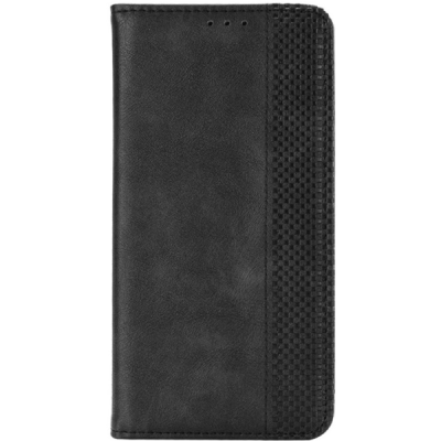 Xiaomi Redmi Note 14 Pro (Pro+) 5G (Poco X7 5G) Vintage must nahast klappkohver - magnetiga raamat | Priedai.lt