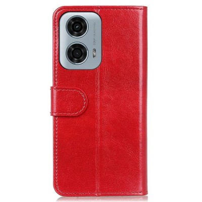 Motorola Moto E14 4G / G04 4G / G04s 4G / G24 4G Binfen nahk punane kaaned - rahakott | Priedai.lt