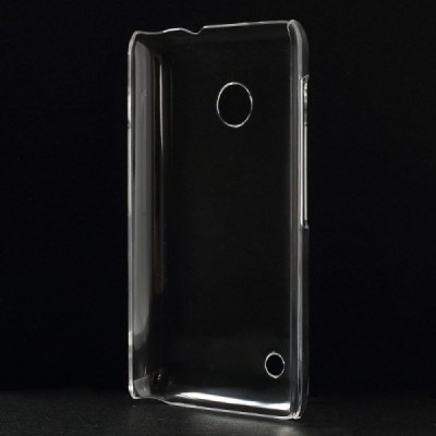 Nokia Lumia 530 (530 DS) plastikinis skaidrus (permatomas) dėklas - nugarėlė / Priedai.lt
