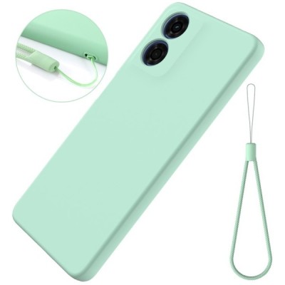 Motorola Moto E14 4G, G04 4G, G04s 4G, G24 4G "Shell" kõva silikoon (TPU) tagakaane roheline - ümbris | Priedai.lt