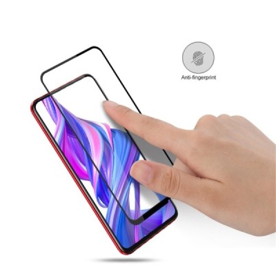 Huawei P Smart Pro (2019) / P Smart Z / Honor 9X "AMORUS" karastatud klaasiga tugevdatud kaitse must täiskattega kaitseklaas | P